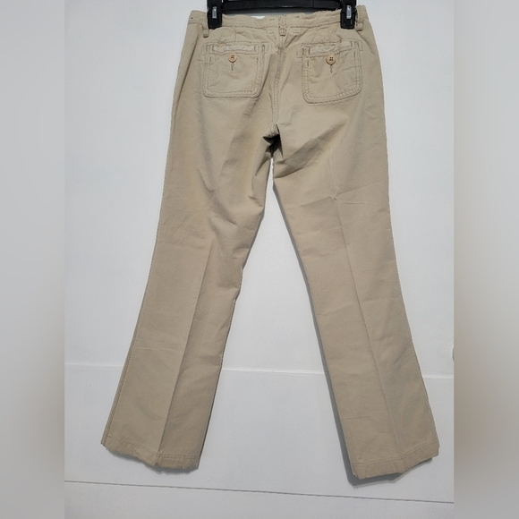Vntg Abercrombie and Fitch Low-rise Y2K Pants Tan Size 4 - Picture 2 of 12